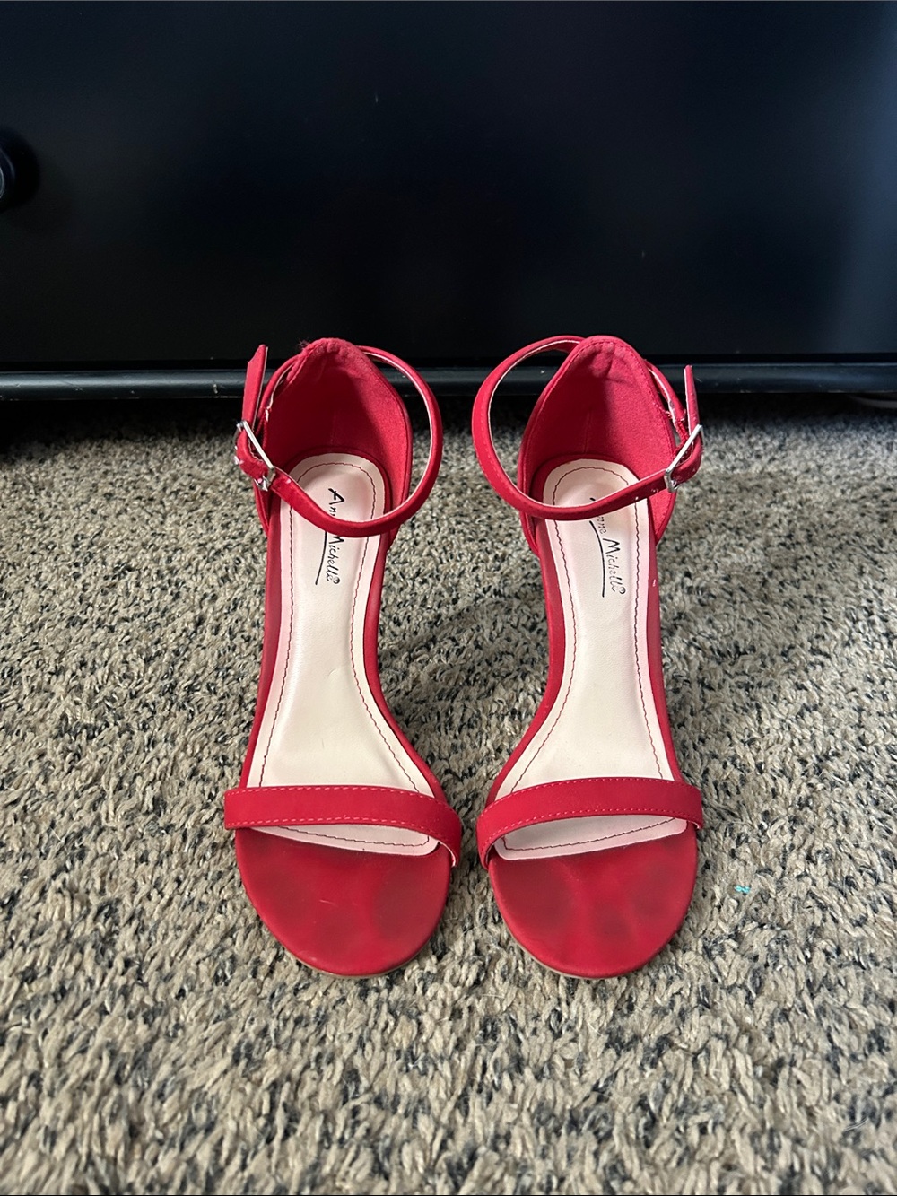 Ankle-Strap Open-Toe Heels
